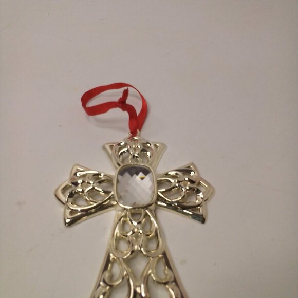 Lenox Cross Ornament Christmas Holiday 4.5" - Picture 2 of 11